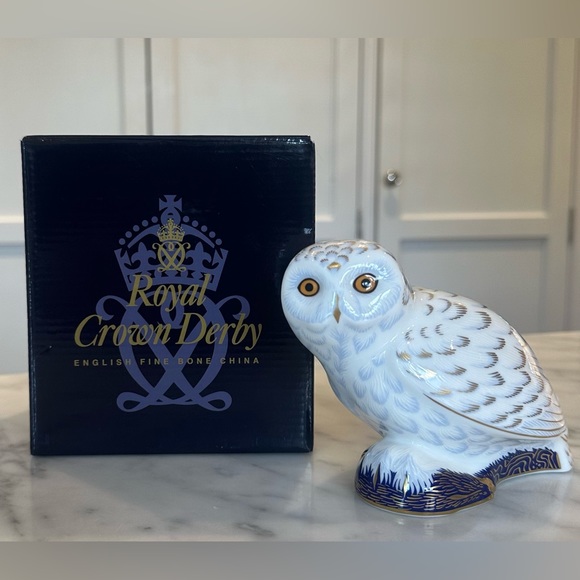 ROYAL CROWN DERBY “Snowy Owl” - Paperweights by Crown Derby - Picture 9 of 12